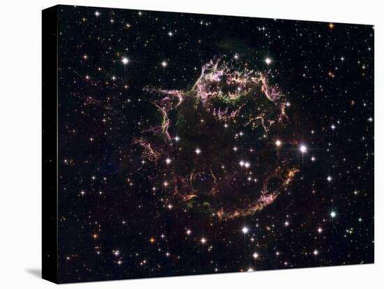 A Detailed View at the Tattered Remains of a Supernova Explosion known as Cassiopeia A-Stocktrek Images-Stretched Canvas