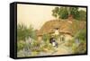 A Devon Cottage-Arthur Claude Strachan-Framed Stretched Canvas