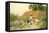 A Devon Cottage-Arthur Claude Strachan-Framed Stretched Canvas