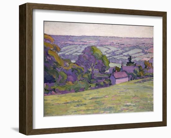 A Devonshire Valley, Number 1-Robert Polhill Bevan-Framed Giclee Print