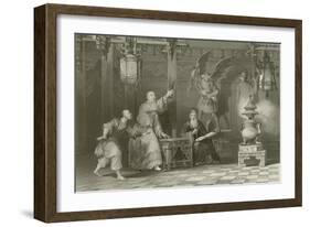 A Devotee Consulting the Sticks of Fate-Thomas Allom-Framed Giclee Print