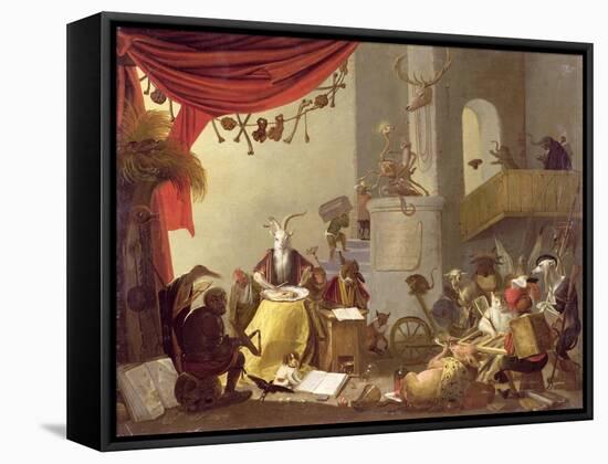 A Diablerie-Cornelis Saftleven-Framed Stretched Canvas