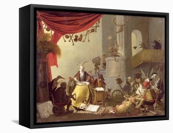 A Diablerie-Cornelis Saftleven-Framed Stretched Canvas