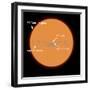 A Diagram Comparing the Sun to VY Canis Majoris-Stocktrek Images-Framed Premium Photographic Print