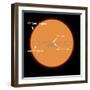 A Diagram Comparing the Sun to VY Canis Majoris-Stocktrek Images-Framed Photographic Print