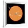 A Diagram Comparing the Sun to VY Canis Majoris-Stocktrek Images-Framed Photographic Print