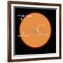 A Diagram Comparing the Sun to VY Canis Majoris-Stocktrek Images-Framed Photographic Print