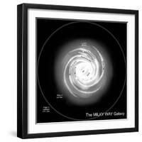 A Diagram of the Milky Way, Depicting its Various Named Parts-Stocktrek Images-Framed Photographic Print