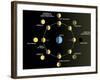 A Diagram Showing the Phases of the Earth's Moon-Stocktrek Images-Framed Photographic Print