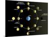 A Diagram Showing the Phases of the Earth's Moon-Stocktrek Images-Mounted Photographic Print