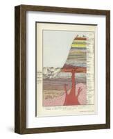 A Diagramatic Section Showing the Order of Succession of the Various Rocks That Compose the Crust-null-Framed Giclee Print
