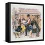 A Dickensian Christmas: the Christmas Dinner-Carol Walklin-Framed Stretched Canvas