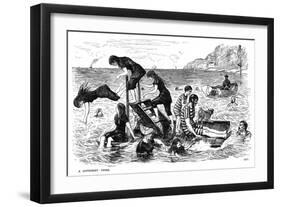 A Different Thing, 1877-George Du Maurier-Framed Giclee Print