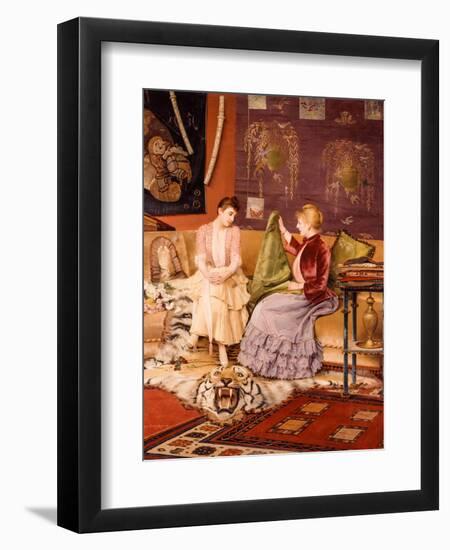 A Difficult Decision-Georges Croegaert-Framed Giclee Print