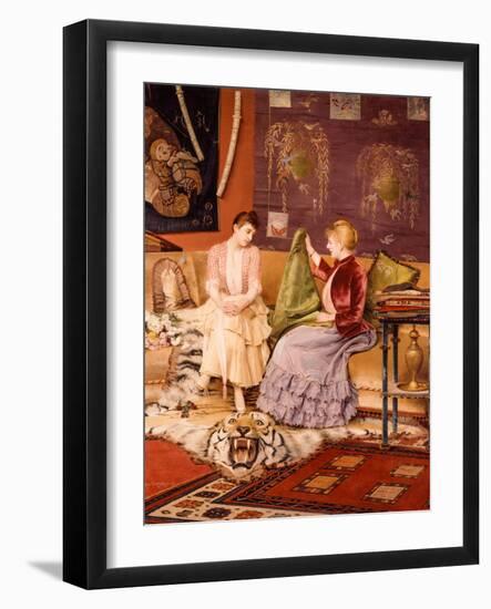 A Difficult Decision-Georges Croegaert-Framed Giclee Print