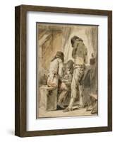 A Difficult Move, C. 1781-Nicolas-bernard Lepicie-Framed Giclee Print