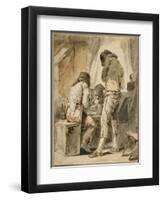 A Difficult Move, C. 1781-Nicolas-bernard Lepicie-Framed Giclee Print