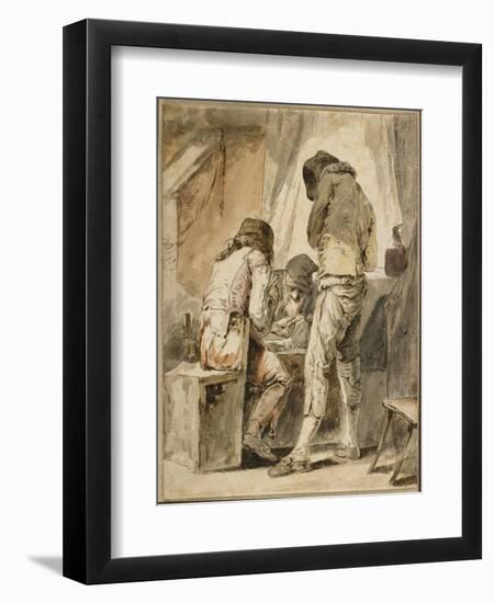 A Difficult Move, C. 1781-Nicolas-bernard Lepicie-Framed Giclee Print