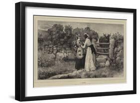 A Dilemma-Heywood Hardy-Framed Giclee Print