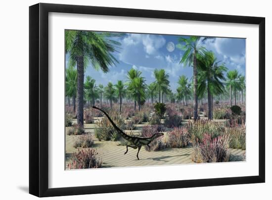 A Dilong Dinosaur, the Smallest Member of the Tyrannosaurid Family-null-Framed Art Print