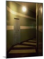 A Dimly Lit Winding Corridor-null-Mounted Photographic Print