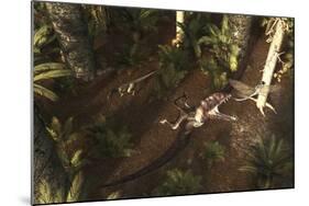 A Dimorphodon Pterosaur Chasing an Insect-Stocktrek Images-Mounted Art Print