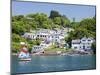 A Dinghy Sails Past the Village of Boddinick Near Fowey, Cornwall, England, United Kingdom, Europe-David Clapp-Mounted Photographic Print