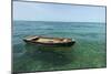 A Dingy Floats by Itself on Open Green Waters Near the Southern Coast of Cuba-James White-Mounted Photographic Print