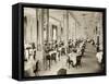 A Dining Room at the Robert Treat Hotel, Newark, New Jersey, 1916-Byron Company-Framed Stretched Canvas