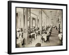 A Dining Room at the Robert Treat Hotel, Newark, New Jersey, 1916-Byron Company-Framed Giclee Print