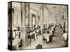 A Dining Room at the Robert Treat Hotel, Newark, New Jersey, 1916-Byron Company-Stretched Canvas