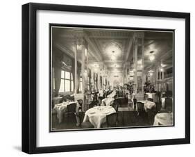 A Dining Room at the Robert Treat Hotel, Newark, New Jersey, 1916-Byron Company-Framed Giclee Print