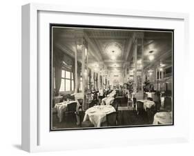 A Dining Room at the Robert Treat Hotel, Newark, New Jersey, 1916-Byron Company-Framed Giclee Print