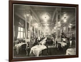 A Dining Room at the Robert Treat Hotel, Newark, New Jersey, 1916-Byron Company-Framed Giclee Print