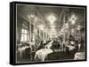 A Dining Room at the Robert Treat Hotel, Newark, New Jersey, 1916-Byron Company-Framed Stretched Canvas