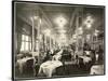 A Dining Room at the Robert Treat Hotel, Newark, New Jersey, 1916-Byron Company-Stretched Canvas