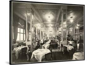 A Dining Room at the Robert Treat Hotel, Newark, New Jersey, 1916-Byron Company-Stretched Canvas