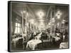 A Dining Room at the Robert Treat Hotel, Newark, New Jersey, 1916-Byron Company-Stretched Canvas