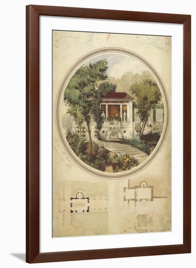 A Dining Room in Summer-Adrien Chancel-Framed Giclee Print