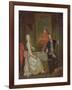 A Dinner Conversation (A Man and Woman Drinking at Supper)-Marcellus the Younger Laroon-Framed Giclee Print