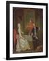 A Dinner Conversation (A Man and Woman Drinking at Supper)-Marcellus the Younger Laroon-Framed Giclee Print