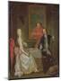 A Dinner Conversation (A Man and Woman Drinking at Supper)-Marcellus the Younger Laroon-Mounted Giclee Print