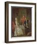 A Dinner Conversation (A Man and Woman Drinking at Supper)-Marcellus the Younger Laroon-Framed Premium Giclee Print