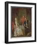 A Dinner Conversation (A Man and Woman Drinking at Supper)-Marcellus the Younger Laroon-Framed Premium Giclee Print
