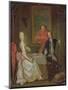 A Dinner Conversation (A Man and Woman Drinking at Supper)-Marcellus the Younger Laroon-Mounted Premium Giclee Print