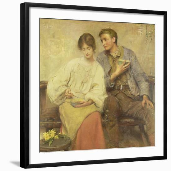 A Dinner of Herbs-George William Joy-Framed Premium Giclee Print