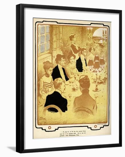 A Dinner Party-Paul Fischer-Framed Art Print