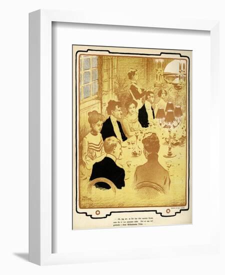 A Dinner Party-Paul Fischer-Framed Art Print