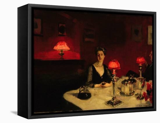 A Dinner Table at Night, 1884-John Singer Sargent-Framed Stretched Canvas