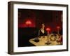 A Dinner Table at Night, 1884-John Singer Sargent-Framed Premium Giclee Print